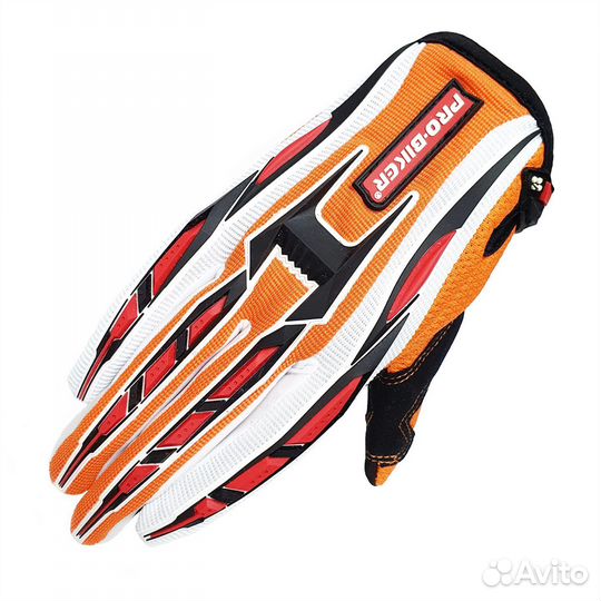 Мото перчатки Pro-Biker CE-01 оранжевые