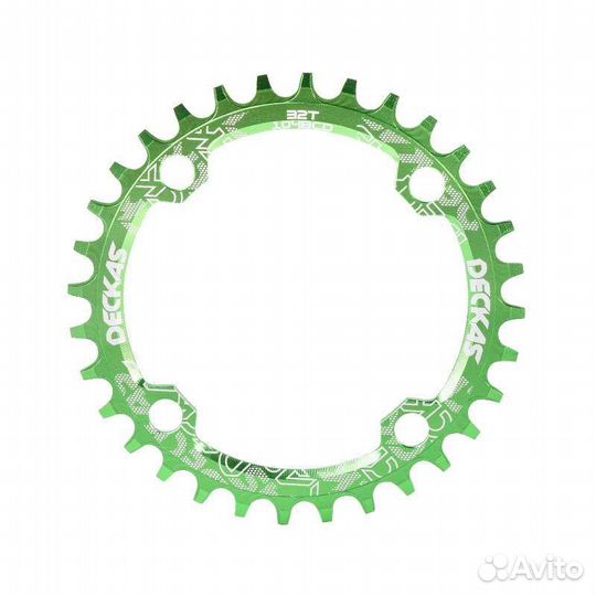 Передняя звезда narrow wide 104bcd 32 зуба зеленая