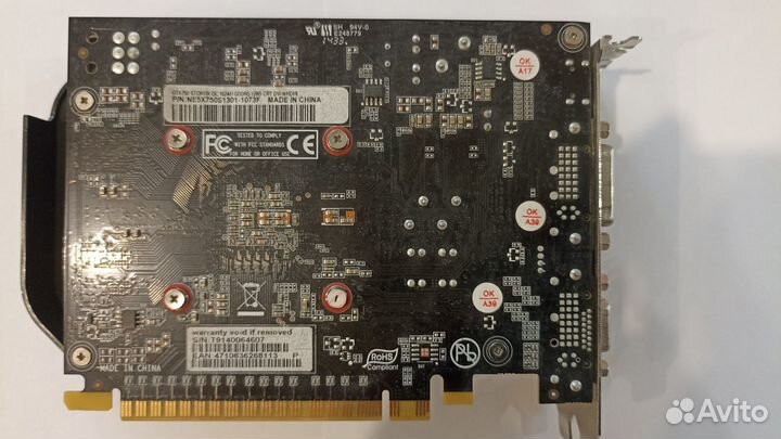 Видеокарта Palit nvidia GeForce GTX 750 StormX OC