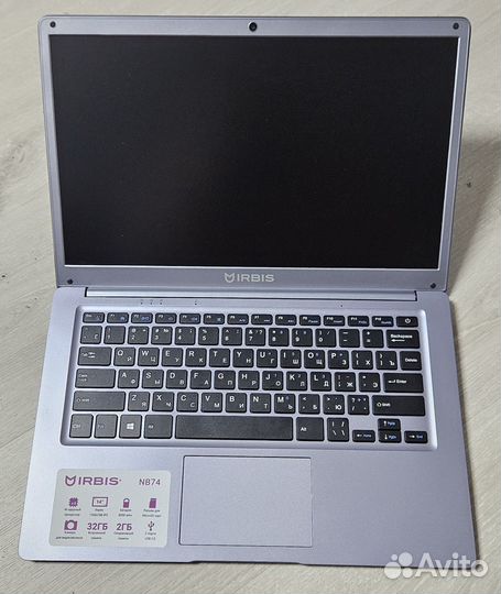 Ноутбук irbis nb74 на зап части есть доставка