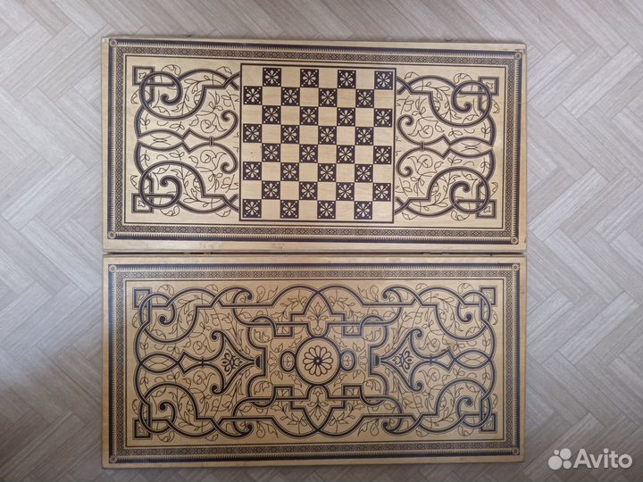 Деревянные нарды 60 х 60 х 4 см