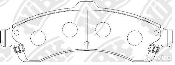 Колодки тормозные дисковые nibk PN0077