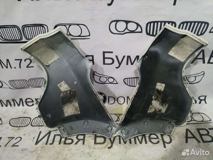 Боковые накладки заднего бампера BMW E70 белый