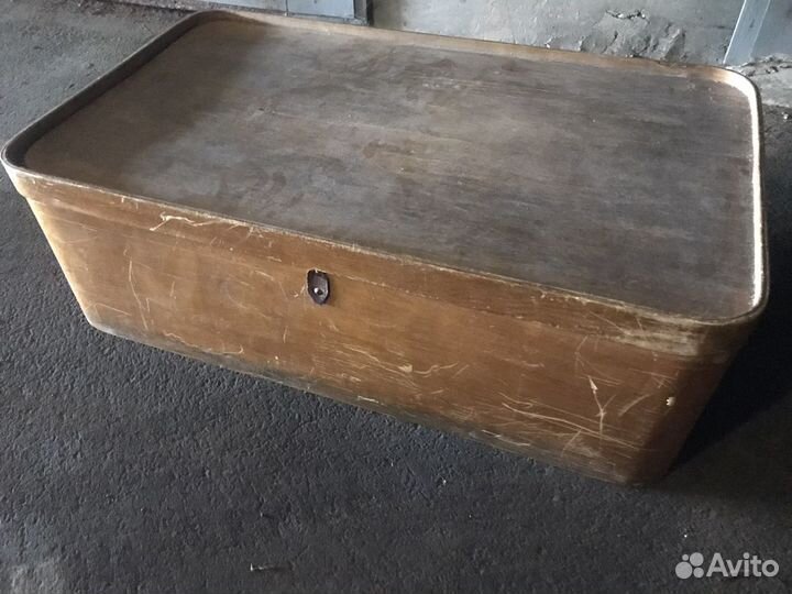 Короб коробка старинный фанерный антиквариат