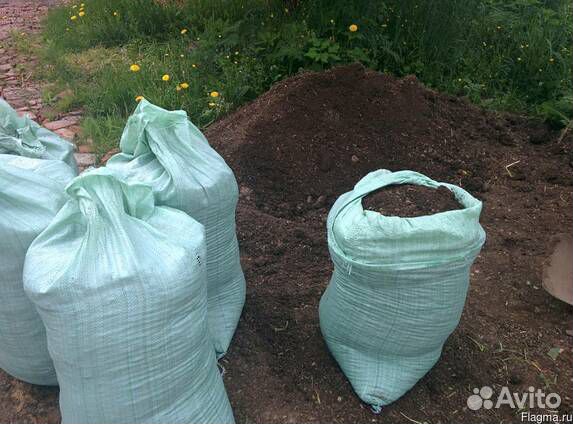 Перегной в мешках