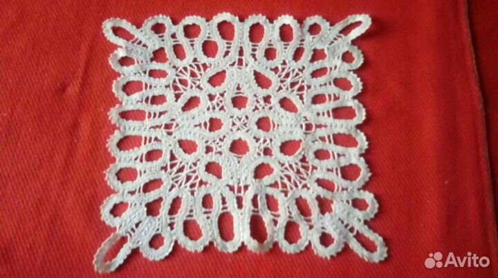 Кружево винтажное ручная работа салфетки подзоры в
