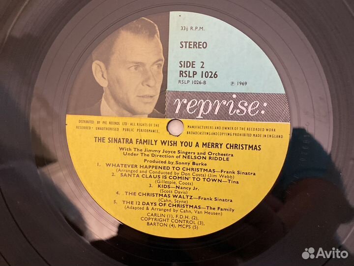 The Sinatra Family Wish You A Merry Christmas lp