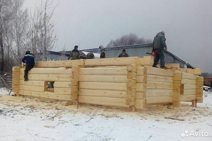 Сруб из лафета 7м*8м