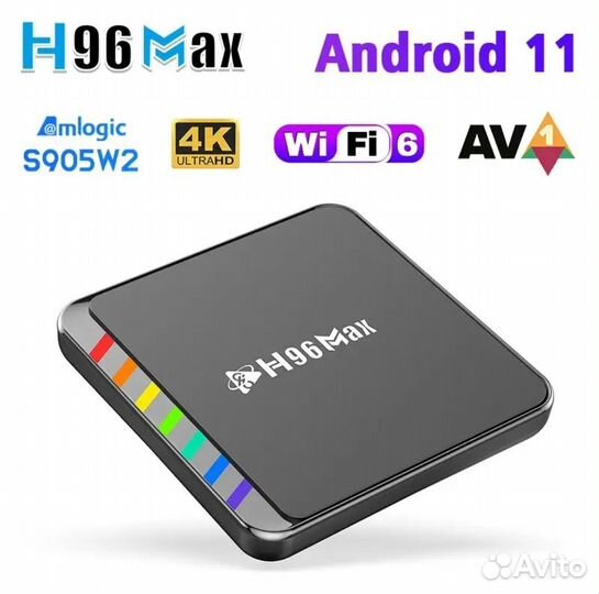 Новая смарт-тв-приставка H96 Max W2 4/64GB