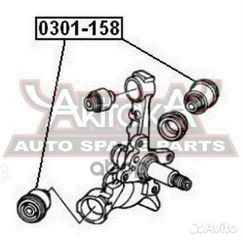 Сайлентблок задней цапфы honda odyssey/shuttle