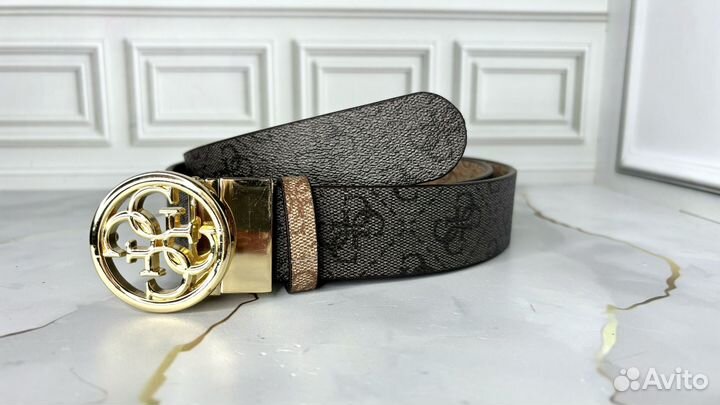 Ремень женский guess двусторонний