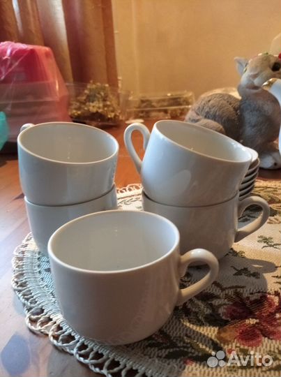 Чайник заварочный лфз СССР, кофейные чашки, блюдца