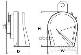 HOS02B Сигнал звуковой Proud Horn HOS-02B, Mitsuba