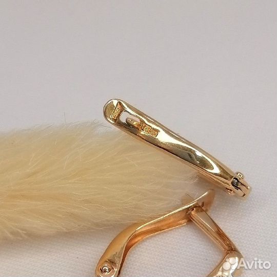 Серьги золото 585 пробы № 060445