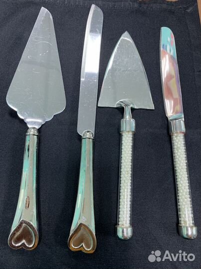 Нож и лопатка для свадебного торта