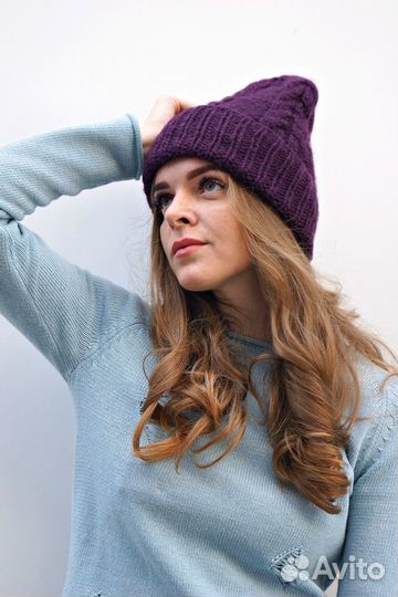 Шапка из натуральной шерсти