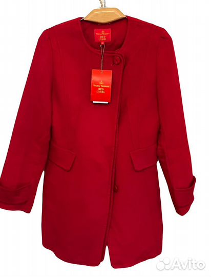 Vivienne westwood пальто красное 44 46