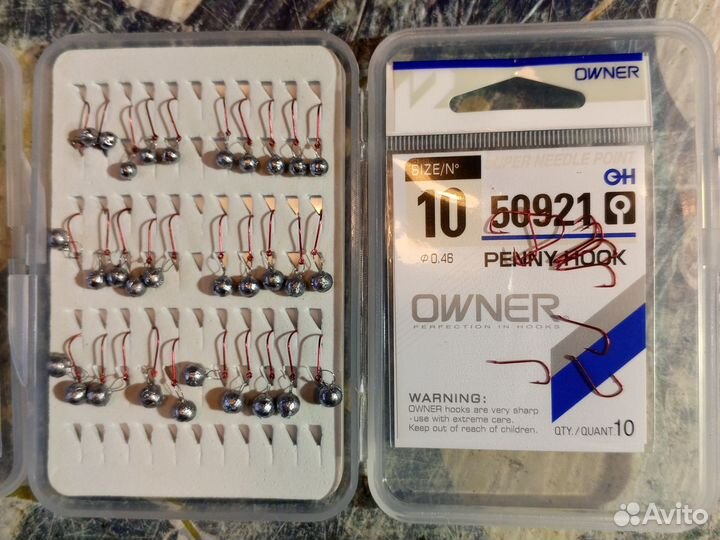 Одноухие мормышки риг-джиг для мормышинга