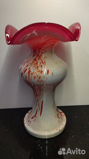 Большая ваза. сульфидное стекло. з-д 