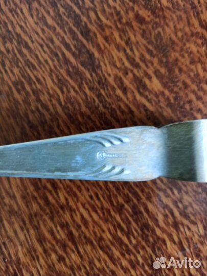 Мельхиор СССР лопатка и щипцы для сахара