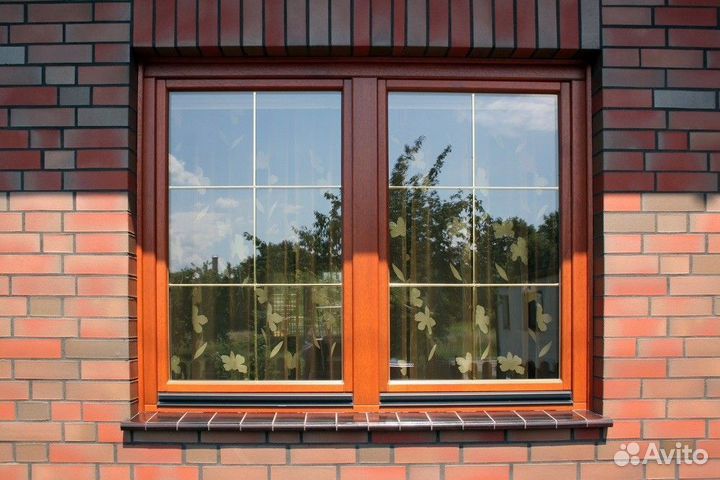 Пластиковые окна с раскладкой