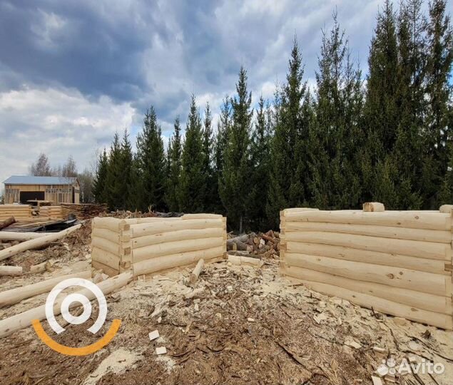 Сруб ручной рубки