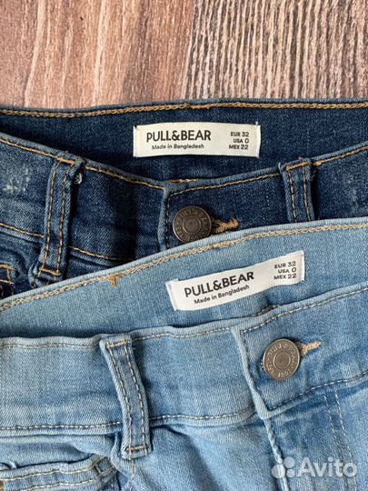 Три пары джинс Pull & Bear 32