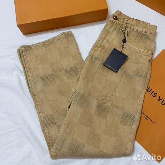 Джинсы однотонные мужские Louis Vuitton