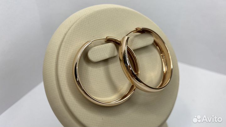 Золотые серьги конго