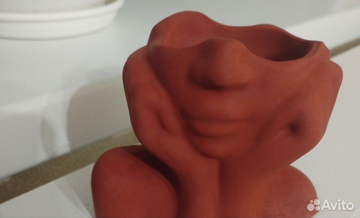 Гипсовый подсвечник