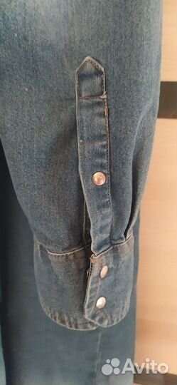 Джинсовое платье рубашка