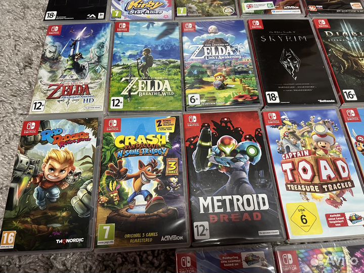 Много игр для Nintendo switch из коллекции