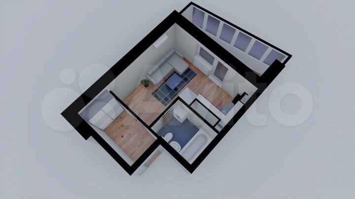 Квартира-студия, 28,7 м², 13/16 эт.