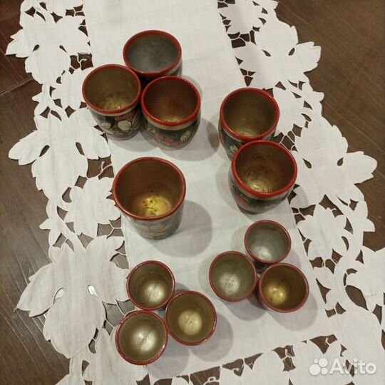 Стопочки СССР хохлома