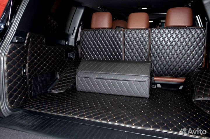 Ковры в салон на Toyota Land Cruiser 200 2016г