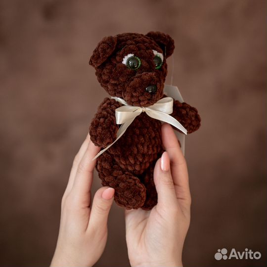 Плюшевый мишка амигуруми ручной работы