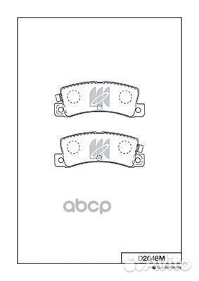 Колодки зад. D2048M Kashiyama