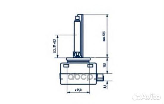 Лампа D1S 85V 35W xenstart 84010 Narva