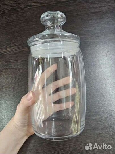 Банка для сыпучих продуктов с крышкой 1100 мл