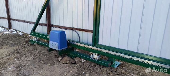 Откатные ворота с установкой