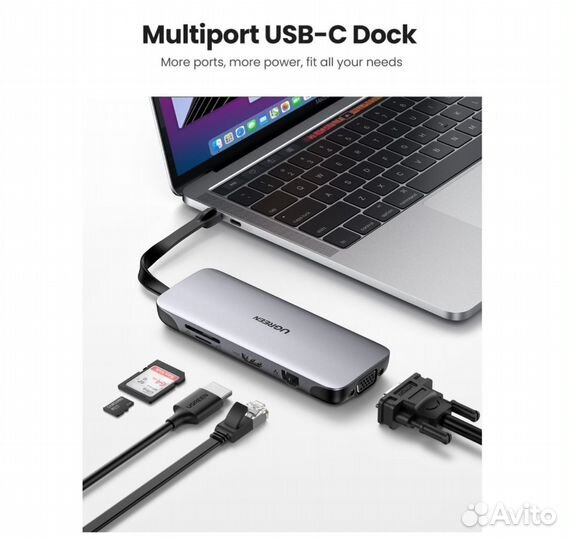Ugreen CM286 (70409) USB-C Multifunction Adapter