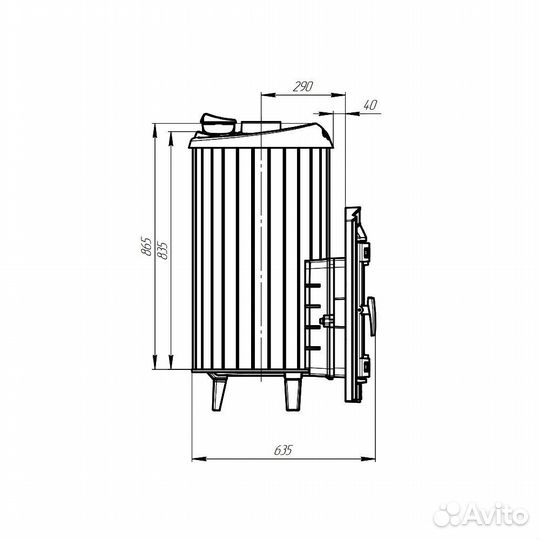Печь Для Бани Атмосфера XL ктт ламели «Верде Гвате