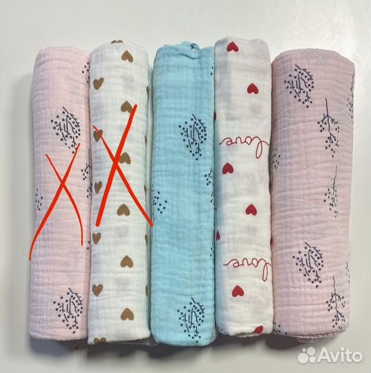 Муслиновая пеленка для новорожденных