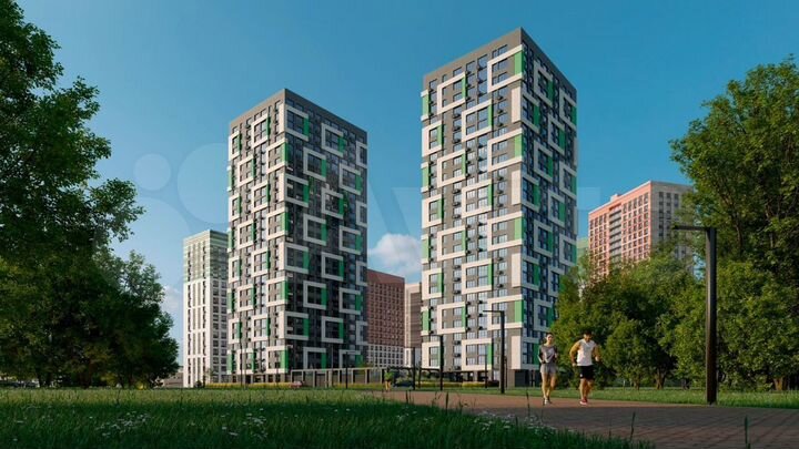 4-к. квартира, 91,6 м², 2/25 эт.