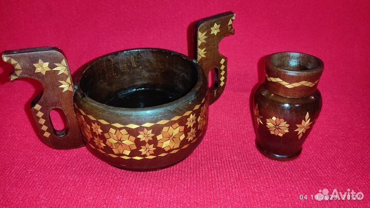 Деревянный ковш. Стопкарь