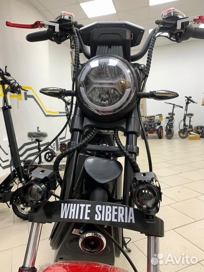 Электроскутер white siberia PRO 2500W black