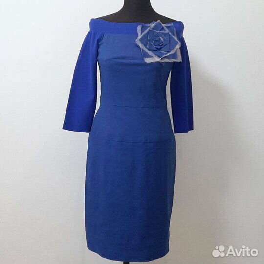 Женские вечерние синие платья футляр 44 D.va, 42