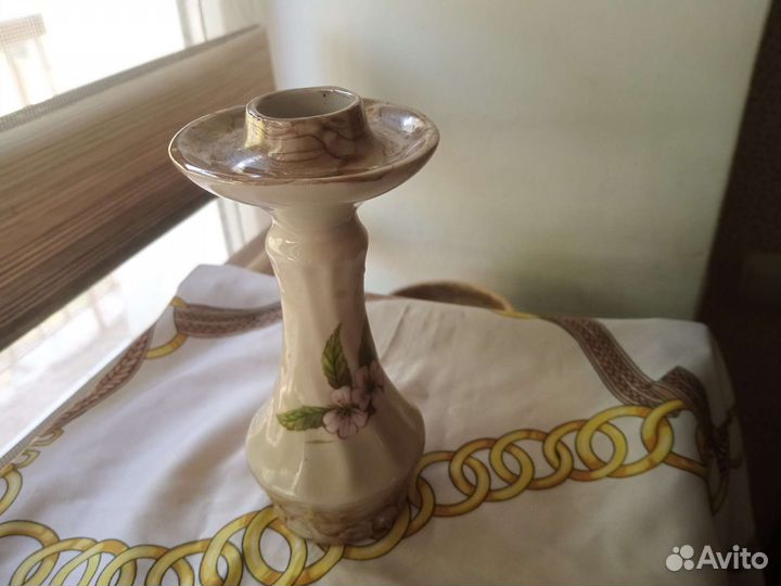 Подсвечник керамический времен СССР