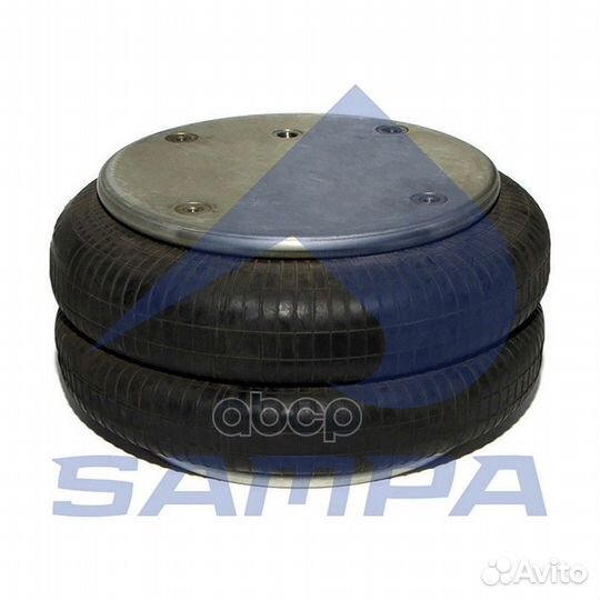 Пневмоподушка двойной сильфон(4 отв.+возд./ 4