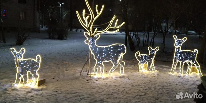 Световые фигуры +на новый год